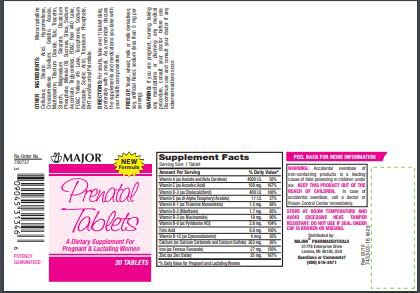 Major® Prenatal Multivitamin Supplement, 30 ct.