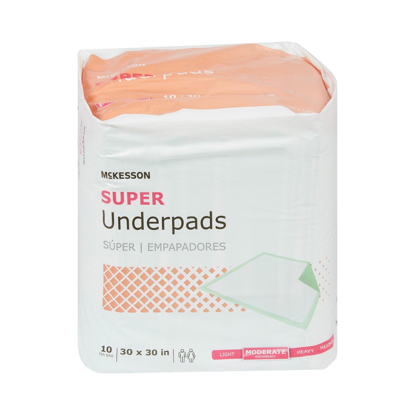 McKesson Super Moderate Absorbency Underpad, 30 x 30 ", 150 ct