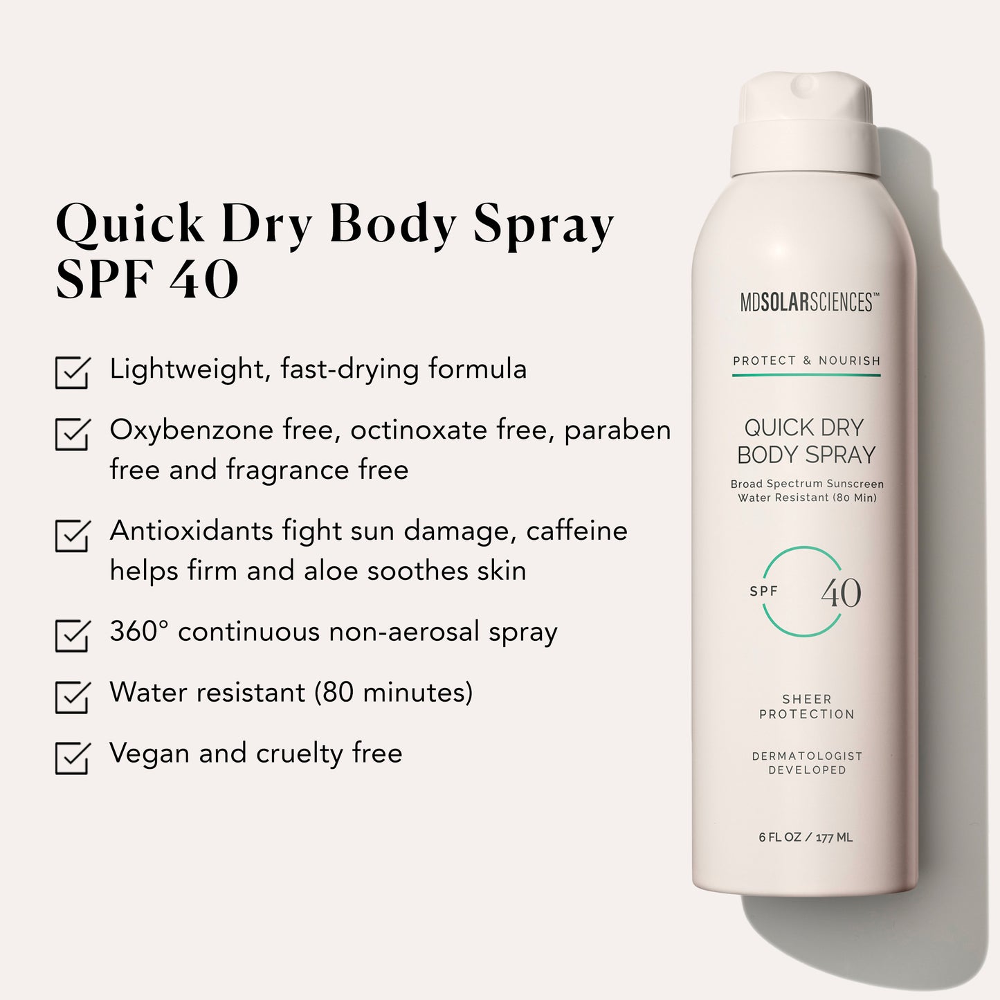 MDSolarSciences Quick Dry Spray SPF 40 Duo