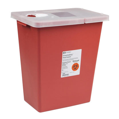 SharpSafety™ Multi-purpose Sharps Container, 8 Gallon, 17.5 x 15.5 x 11 "