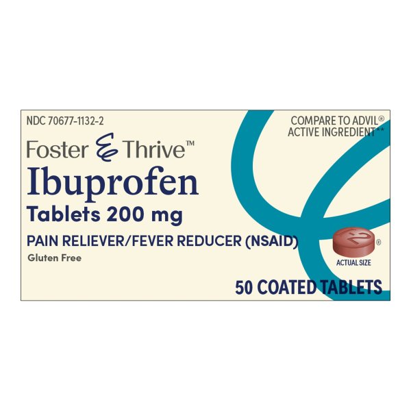 Foster & Thrive Pain Reliever & Fever Reducer, Ibuprofen Tablets