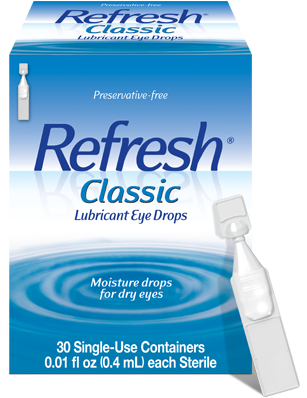 Refresh Classic Lubricant Eye Drops. 30 Single Use Containers