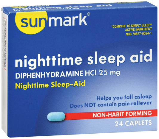 Sunmark® Diphenhydramine Sleep Aid, 24 ct