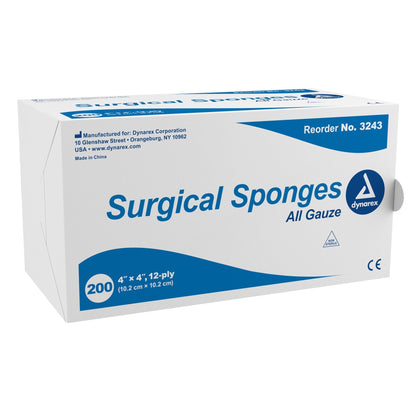 Dynarex® NonSterile Gauze Sponge, 4 x 4 Inch, 2000 ct