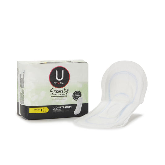 U by Kotex® Security® Ultra Thin Pad, Regular Absorbency, 22 count