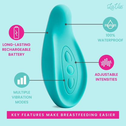 LaVie Lactation Massager For Breastfeeding, Teal