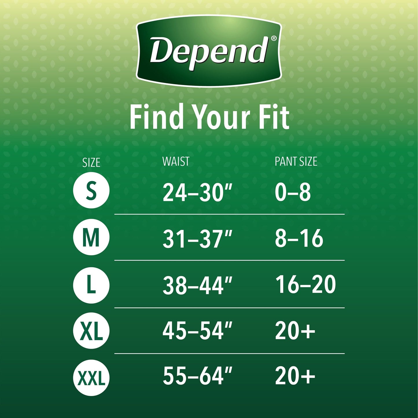 Depend FIT-FLEX Absorbent Underwear, X-Large, Tan, 45" to 54" Waist, 15 ct