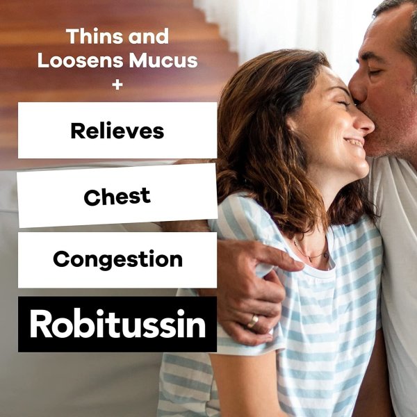 Robitussin Adult Cough + Chest Congestion DM Liquid, Raspberry, 4 oz.