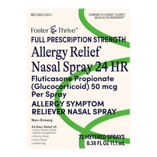 Foster & Thrive 24HR Allergy Relief Nasal Spray, 72 ct.