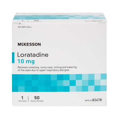 McKesson Loratadine Allergy Relief Travel Packets, 50 ct