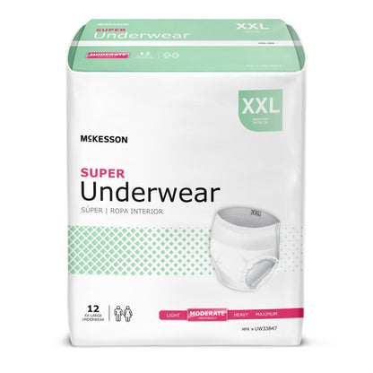 McKesson Super Underwear, 2X Large, 88 ct