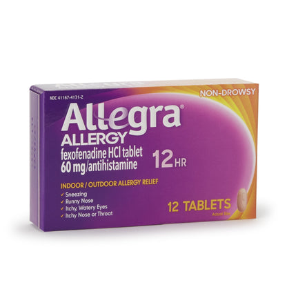 Allegra 24 Hour Allergy Relief Tablets, Non-Drowsy