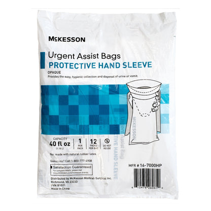 Bag, Vomit W/Hnd Protector Whtopaque 40Oz (12Ea/Bg 20Bg/Cs), 12 ct