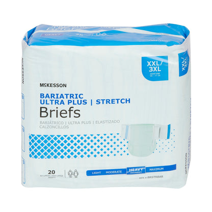 McKesson Ultra Plus Bariatric Incontinence Brief, 20 ct