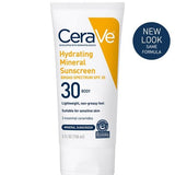 CeraVe Hydrating Mineral Sunscreen SPF 30 Body Lotion, 5 oz.