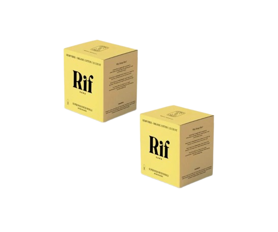 Rif Care Pads Organic Super Hemp Fiber, 12 Count, 2 Pack