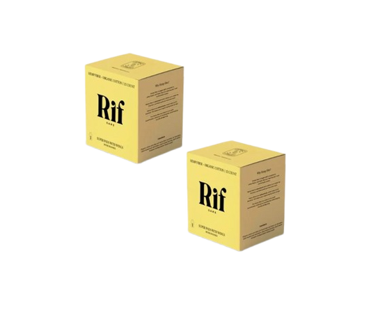 Rif Care Pads Organic Super Hemp Fiber, 12 Count, 2 Pack