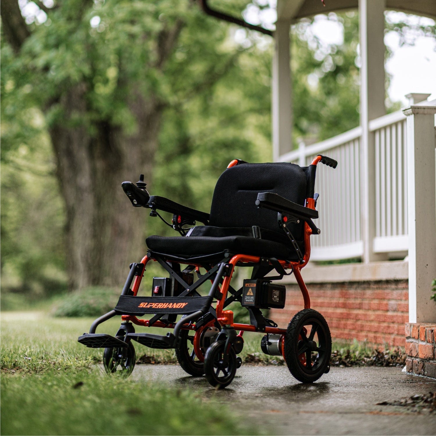 SuperHandy Electric Wheelchair Plus - Upgraded 48V 2Ah Battery, 330Lbs Max Weight