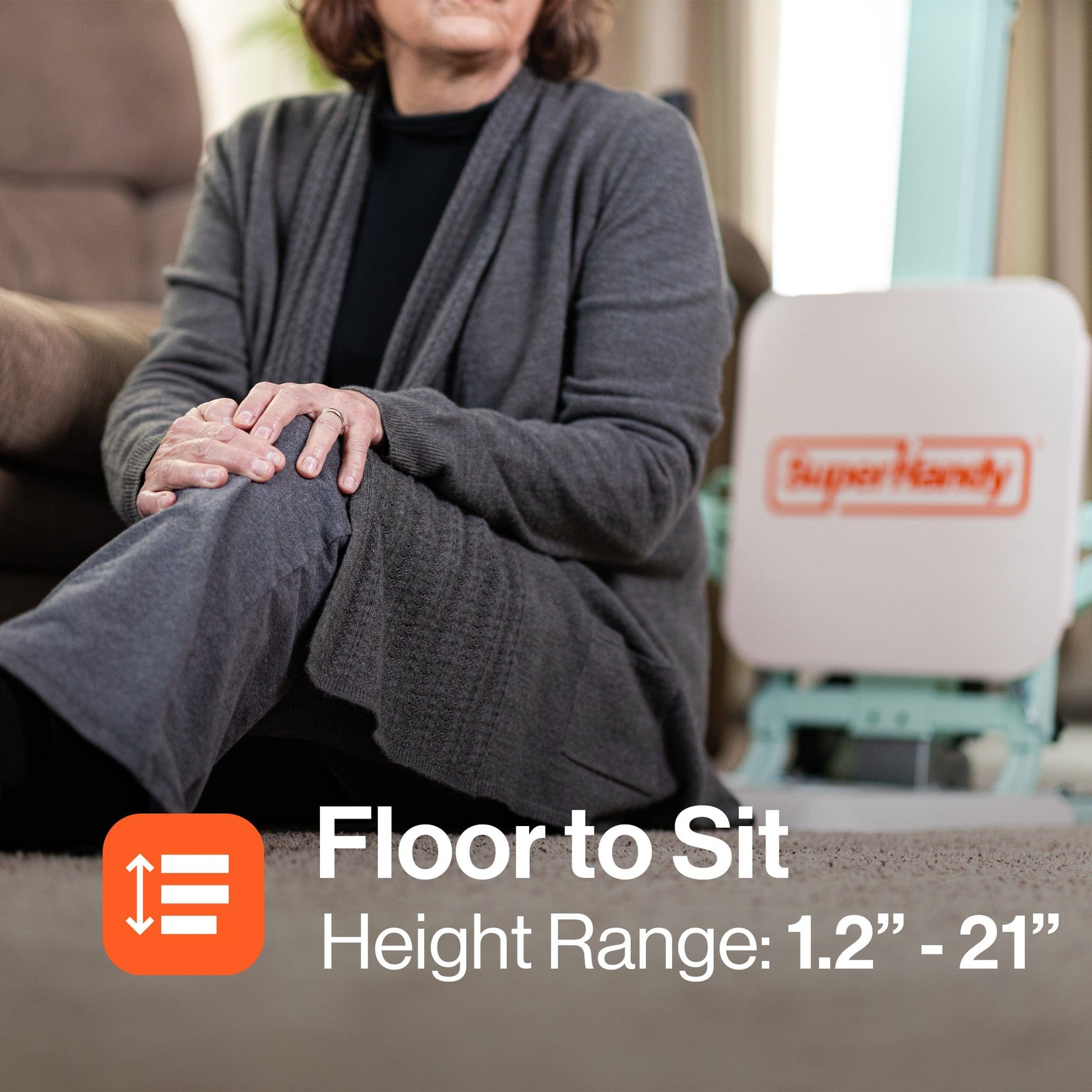 SuperHandy GoRise FC - Electric Floor to Chair Lift Assistance -  Seat Transfer, 400Lbs Weight Limit