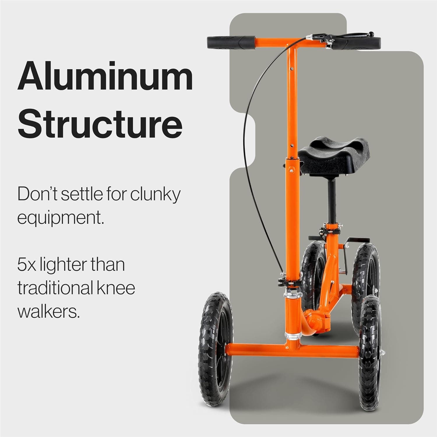 SuperHandy Knee Walker - Height Adjustable, 330Lbs Max Weight