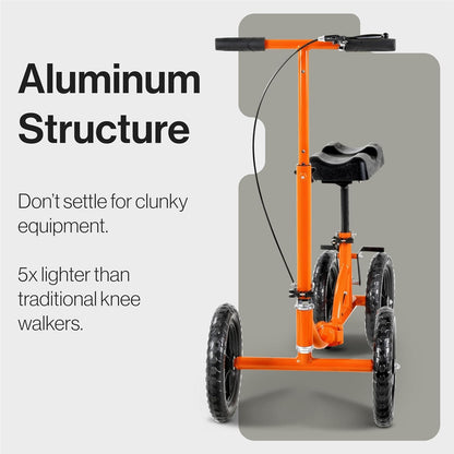 SuperHandy Knee Walker - Height Adjustable, 330Lbs Max Weight