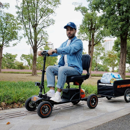 SuperHandy Mobility Scooter Pro - All-Terrain 4 Wheel Design, 48V 2Ah Battery, 330lb Capacity