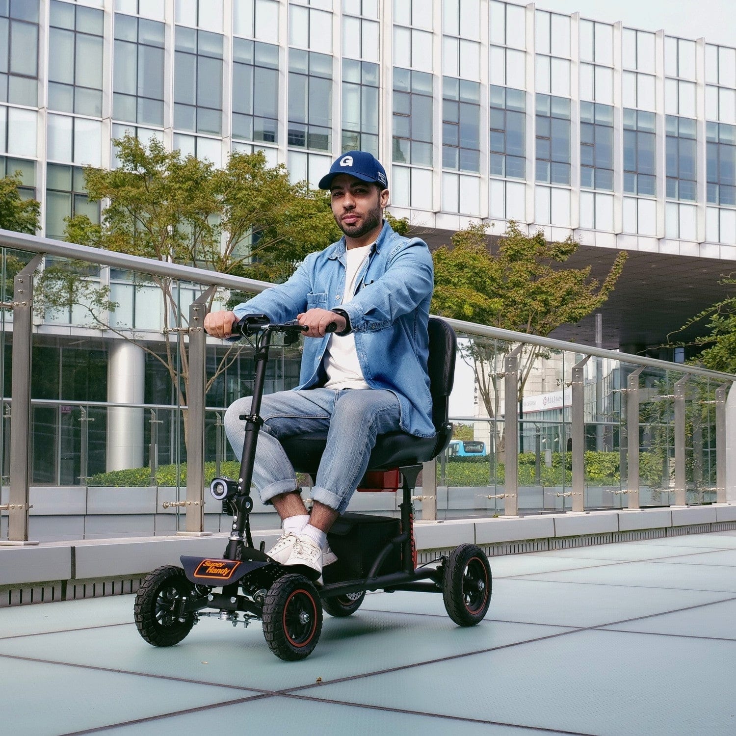 SuperHandy Mobility Scooter Pro - All-Terrain 4 Wheel Design, 48V 2Ah Battery, 330lb Capacity