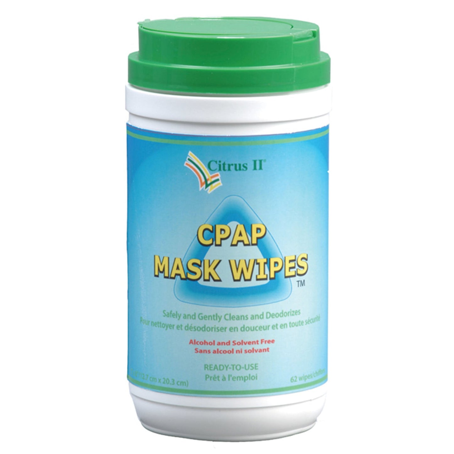 Citrus ll CPAP Mask Cleaner Wipes, 62 ct