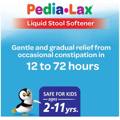 Pedia-Lax Liquid Stool Softener, Fruit Punch, 4 oz.