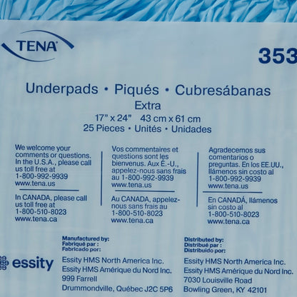 Tena® Extra Underpad, 17 x 24 Inch, 300 ct