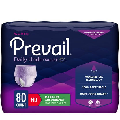 Prevail® for Women Daily Maximum Absorbent Underwear, Medium, 20 ct