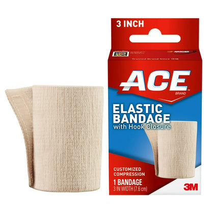 3M™ ACE™ Single Hook and Loop Closure Elastic Bandage, 3 " Width