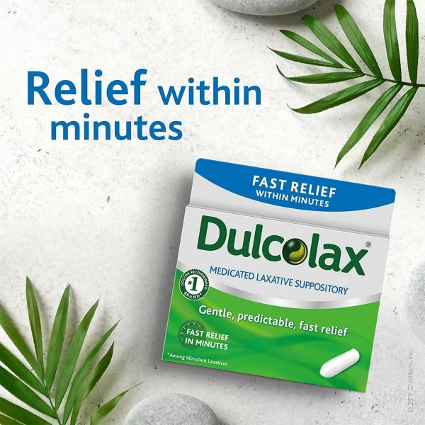 Dulcolax Medicated Laxative Suppository, 8 ct.