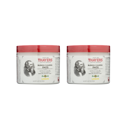 Thayers Facial Clearing Pads, Lemon, 2% Salicylic Acid, 60 ct., 2 Pack