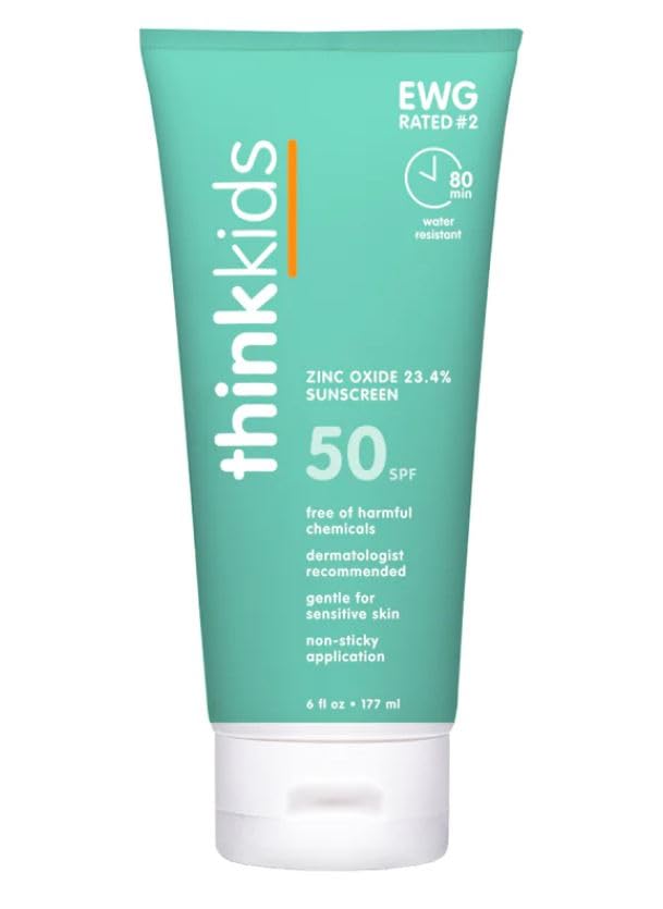 Thinksport Safe Mineral Kids Sunscreen, SPF 50+, 6 fl. oz.