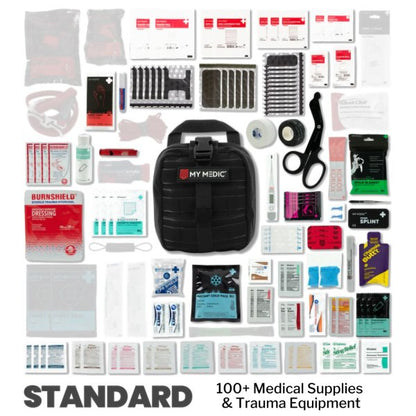 My Medic MYFAK Standard First Aid Kit, Medical Supplies for Survival, Black