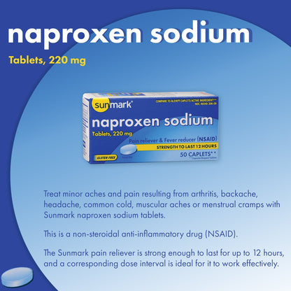 Sunmark® Naproxen Sodium Pain Relief, 50 ct