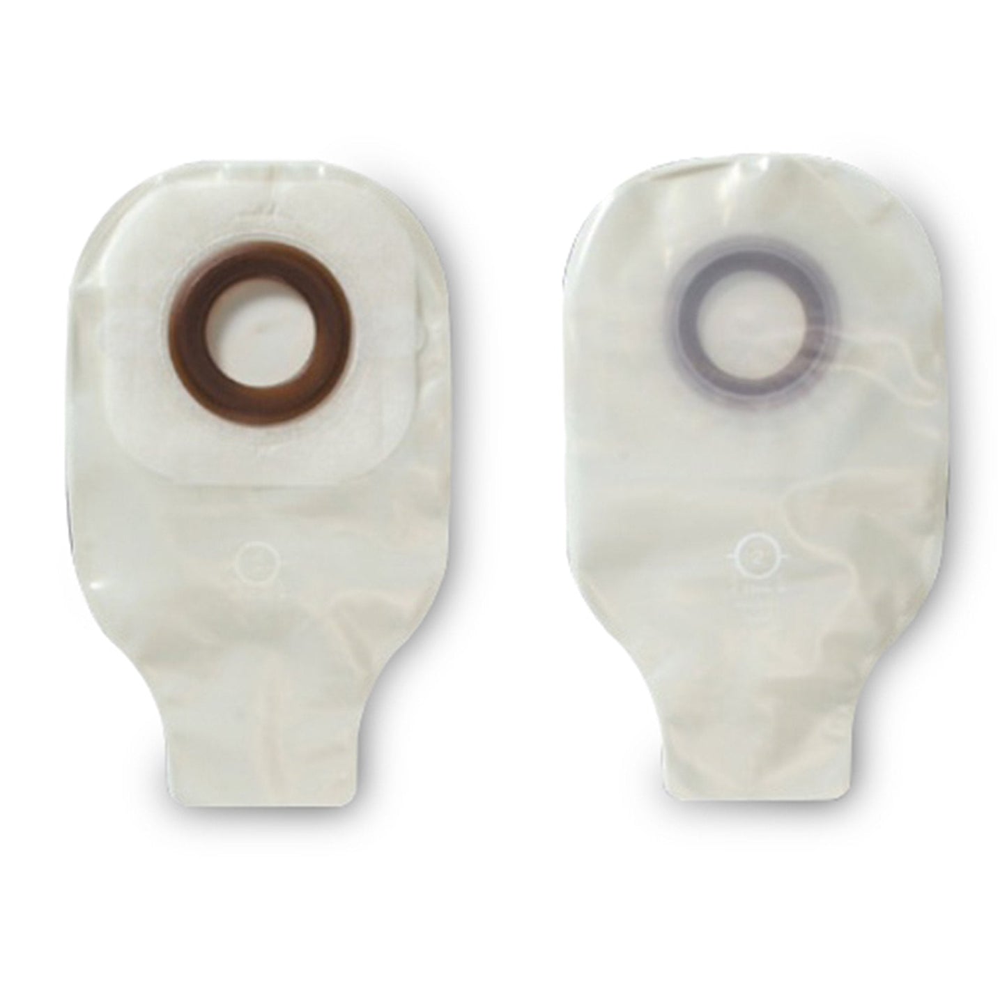 Karaya 5 One-Piece Drainable Transparent Ostomy Pouch, 9 Inch Length, Mini, 1.5 Inch Flange, 10 ct