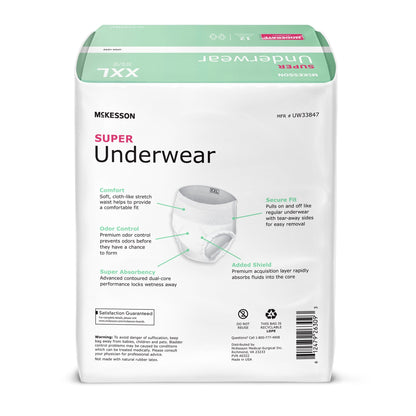 McKesson Super Underwear, 2X Large, 12 ct