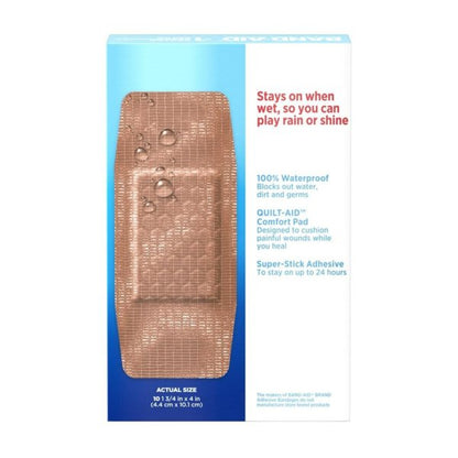 Band-Aid Adhesive Strip Water Block Tough Strips XL, 10 ct.