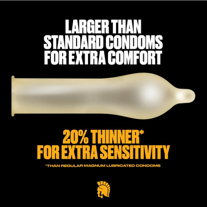 Trojan® Magnum Lubricated Large, 12 ct