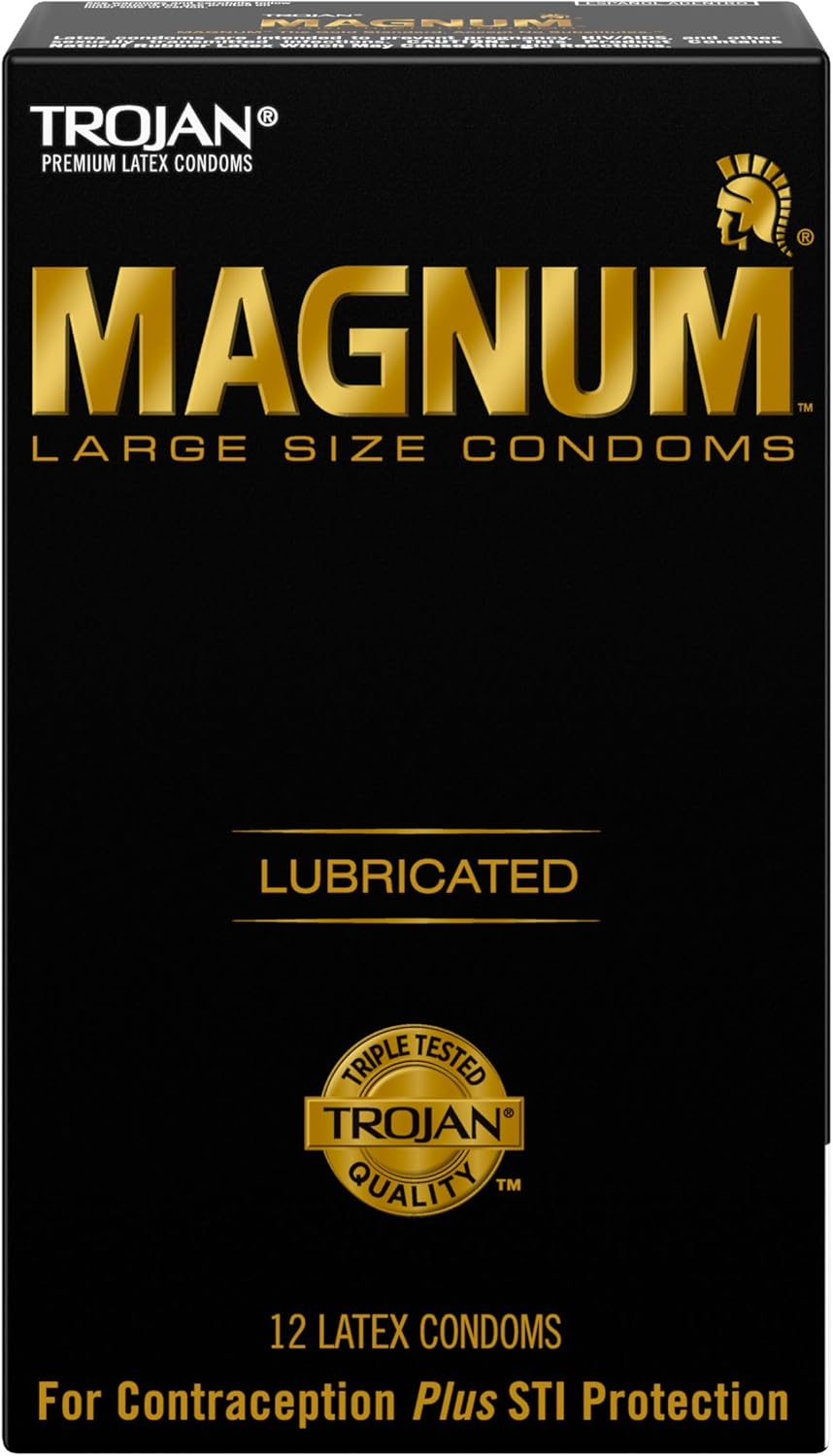Trojan® Magnum Lubricated Large, 12 ct