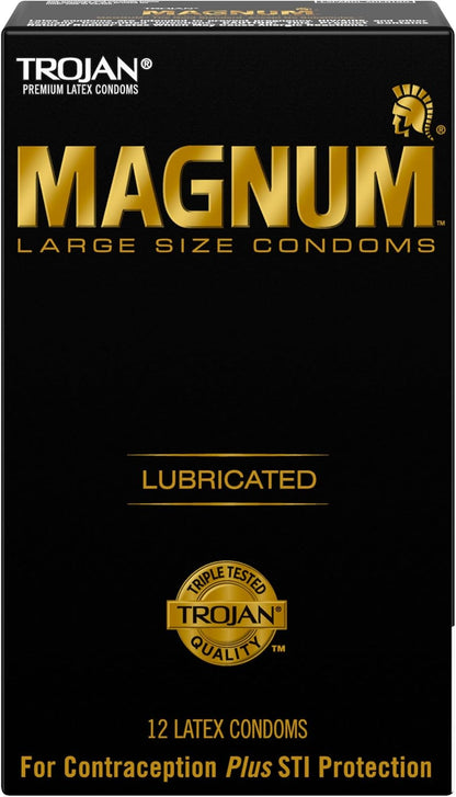 Trojan® Magnum Lubricated Large, 12 ct