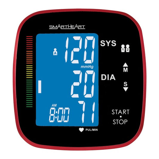 SmartHeart Automatic Blood Pressure Arm Monitor, Wide Range Arm Cuff