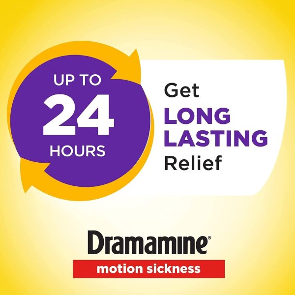 Dramamine Nausea Relief Motion Sickness Less Drowsy Tablets, 8 ct.