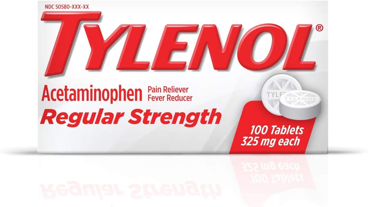 Tylenol® Regular Strength Pain Relief, 325 mg., 100 ct