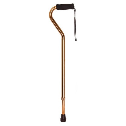 McKesson Offset Cane Aluminum Bronze 30 - 39 Inch Height