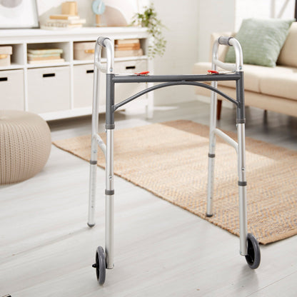 McKesson Folding Walker, Adjustable Height