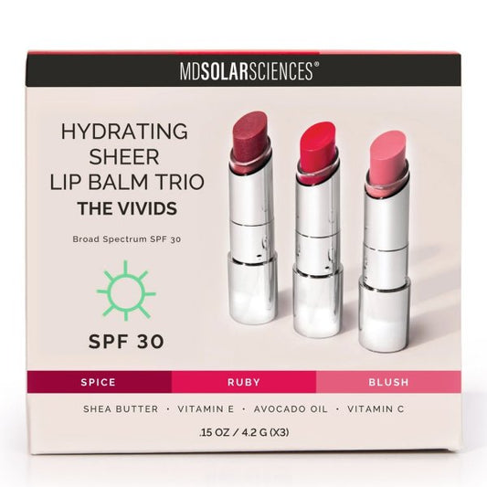 MDSolarSciences® Hydrating Sheer Lip Balm, Vivids Trio