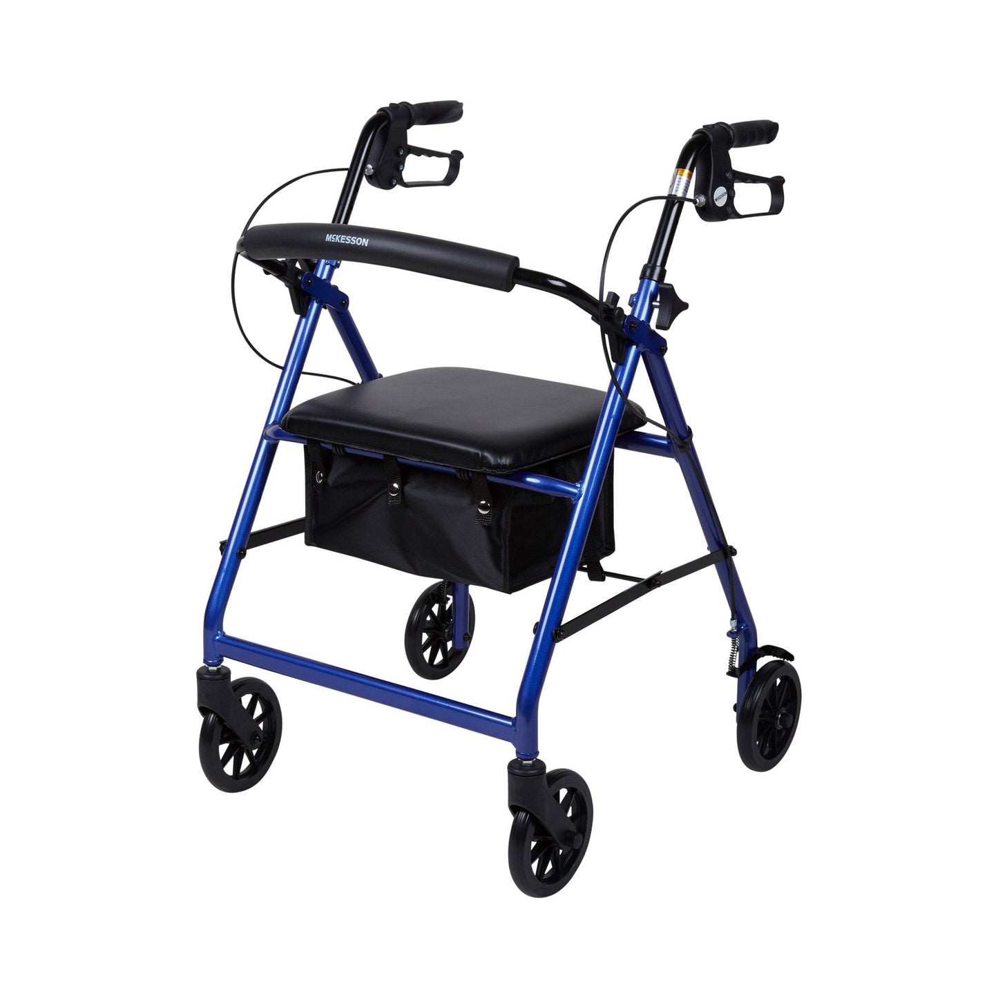 McKesson Folding Lightweight 4-Wheel Rollator, 300 lb. Capacity